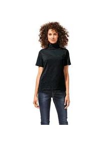 Rollkragenshirt Heine "Rollkragen-Shirt", Damen, Gr. 40, schwarz, 95% Baumwolle, 5% Elasthan, unifarben, Shirts