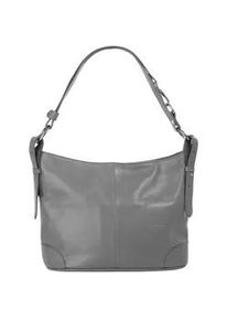 Umh&auml;ngetasche Samantha Look, Damen, Gr. B/H/T: 33cm x 25cm x 15cm onesize, grau, Leder, vintage, Taschen Umh&auml;ngetasche, echt Leder, Made in Italy