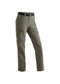 Funktionshose Maier Sports "Nata", Damen, Gr. 40, Normalgr&ouml;&szlig;en, braun (schlamm), 90% Polyamid, 10% Elasthan, Hosen Funktionshose, Damen Wanderhose, zipp-off Outdoor-Hose, 3 Taschen, Regular Fit