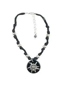 Allg&auml;u Rebell Kette mit Anh&auml;nger ALLG&Auml;U REBELL "Maria", Damen, Gr. onesize, PTFE-Kunststoff, schwarz, Basic, Halsketten, rustikaler Charme