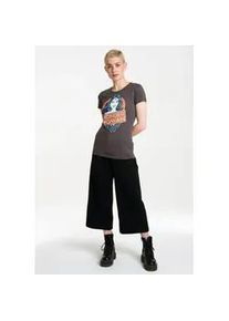 T-Shirt logoshirt "Wonder Woman", Damen, Gr. S, grau (dunkelgrau), 100% Baumwolle, bedruckt, normal, Rundhals, Shirts T-Shirt, mit tollem Frontprint