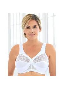 Entlastungs-BH Glamorise, Damen, Gr. 95, Cup G, wei&szlig;, 50% Polyamid, 40% Polyester, 10% Elasthan, BHs Entlastungs-BH