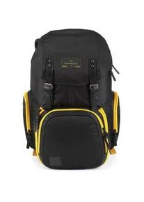 Laptoprucksack Nitro "Weekender", Kinder, Gr. B/H/T: 30cm x 55cm x 23cm, schwarz (golden schwarz), Nylon, Polyester, Rucks&auml;cke Laptoprucksack, Reiserucksack mit Laptopfach, Schulrucksack, Wanderrucksack
