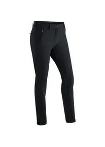 Funktionshose Maier Sports "Helga slim", Damen, Gr. 34, Normalgr&ouml;&szlig;en, schwarz, 90% Polyester, 10% Elasthan, Hosen Funktionshose, warme Damen Outdoorhose, robuste Wanderhose, Slim Fit