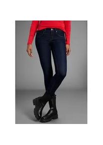 Skinny-fit-Jeans Arizona "Shaping", Damen, Gr. 40, N-Gr, blau (rinsed), Jeans, Obermaterial: 79% Baumwolle, 19% Polyester, 2% Elasthan, clean, Basic, eng lang, Jeans, skinny Passform, normale Leibh&ouml;he, in Stretch-Qualit&auml;t, Used-Look, Topseller