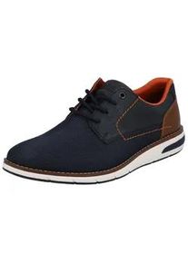 Sneaker Rieker, Herren, Gr. 43, blau, Synthetik, Schuhe Sneaker, mit kontrastfarbener Ziernaht, Freizeitschuh, Halbschuh, Schn&uuml;rschuh