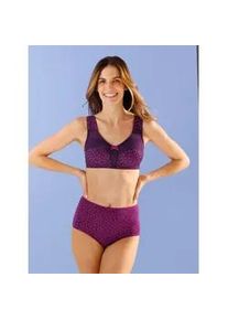 w&auml;schepur Entlastungs-BH W&Auml;SCHEPUR, Damen, Gr. 90, Cup D, lila (traube, bedruckt), 83% Polyamid, 17% Elasthan, BHs Entlastungs-BH