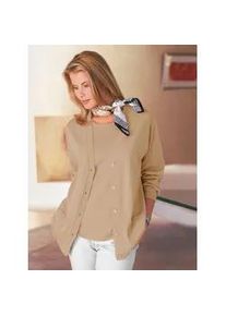 Classic Dog Strickpullover CLASSIC "Twinset", Damen, Gr. 54, braun (nugat), 100% Polyacryl, unifarben, figurumspielend, Pullover Twinset