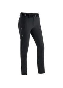 Funktionshose Maier Sports "Lana slim", Damen, Gr. 48, Normalgr&ouml;&szlig;en, schwarz, 91% Polyamid, 9% Elasthan, Hosen Funktionshose, Damen Wanderhose, atmungsaktive Outdoor-Hose, 3 Taschen, Slim Fit