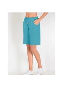 Bermudas, Herren, Gr. 54, Normalgr&ouml;&szlig;en, blau (t&uuml;rkis), 95% Baumwolle, 5% Elasthan, unifarben, kurz, Hosen Bermudas