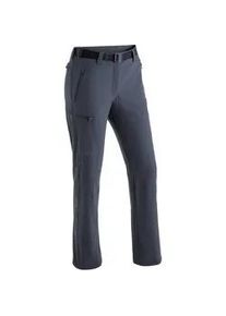 Funktionshose Maier Sports "Rechberg", Damen, Gr. 40, Normalgr&ouml;&szlig;en, grau, 90% Polyamid, 10% Elasthan, Hosen Funktionshose, Damen Outdoorhose gef&uuml;ttert, Wanderhose mit 4 RV-Taschen, Regular Fit