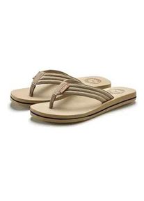 Badezehentrenner AUTHENTIC LE JOGGER "Badelatsche, Flip Flop, Badepantolette, Badeschlappe, Badeschuh", Damen, Gr. 42, beige, Obermaterial: 100% Textilmaterial. Decksohle: 100% Synthetik. Futter: 100% Textilmaterial. Laufsohle: 100% Synthetik, unifarben, Schuhe, Pantolette, Zehentrenner mit ultraleichter Sohle Unisex VEGAN
