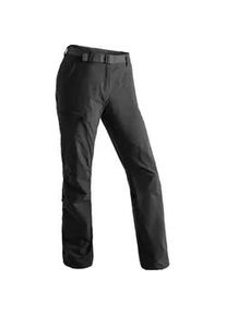 Funktionshose Maier Sports "Lulaka", Damen, Gr. 23, Kurzgr&ouml;&szlig;en, schwarz, 90% Polyamid, 10% Elasthan, Hosen Funktionshose, Damen Wanderhose, atmungsaktive Outdoor-Hose mit Roll up Funktion