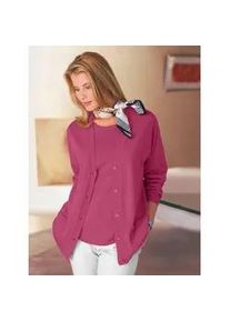 Classic Dog Strickpullover CLASSIC "Twinset", Damen, Gr. 52, pink (fuchsia), 100% Polyacryl, unifarben, figurumspielend, Pullover Twinset