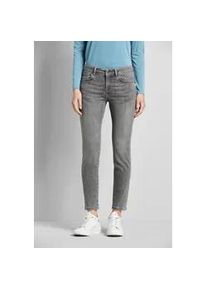 5-Pocket-Jeans Bugatti "Basic Essential", Damen, Gr. 44, Normalgr&ouml;&szlig;en, grau, 81% Baumwolle, 9% Polyester, 6% Elastomultiester, 4% Elasthan, Jeans 5-Pocket-Jeans, mit Flexcity-Stretch