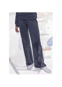 H.I.S. Relaxhose H.I.S, Damen, Gr. 32/34, N-Gr, blau (navy), Interlock, Obermaterial: 60% Baumwolle, 40% Polyester, unifarben, Basic, bequem lang, Hosen Relaxhose, im maritimen Stil, Loungeanzug, Topseller