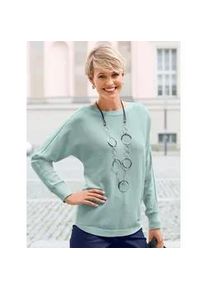 Strickpullover Casual Looks "Pullover", Damen, Gr. 44, gr&uuml;n (kalkmint), 50% Baumwolle, 50% Polyacryl, unifarben, Pullover Strickpullover