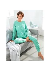 w&auml;schepur Schlafanzug W&Auml;SCHEPUR, Damen, Gr. 36/38, gr&uuml;n (mint), 100% Baumwolle, Homewear-Sets Schlafanzug