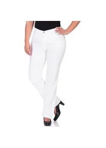 Stretch-Hose KjBRAND "Betty", Damen, Gr. 44, N-Gr, wei&szlig;, Denim/Jeans, Obermaterial: 78% Baumwolle, 18% Polyester, 4% Elasthan, gerade lang, Hosen, super Stretch