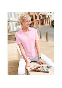 Poloshirt Classic Basics "Shirt", Damen, Gr. 50, rosa (ros&eacute;), 60% Baumwolle, 40% Polyester, unifarben, V-Ausschnitt, Shirts
