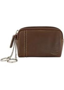 Schl&uuml;sseltasche Camel Active "Bilbao", Herren, braun, Leder, clean, gepflegt, unifarben, used, Basic, Kleinlederwaren, aus weichem hochwertigem Rindsleder