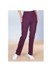 Wellnesshose, Damen, Gr. 46, Normalgr&ouml;&szlig;en, rot (bordeaux), 80% Polyacryl, 20% Baumwolle, unifarben, lang, Hosen