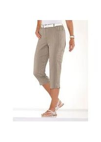 Caprihose Classic Basics, Damen, Gr. 48, Normalgr&ouml;&szlig;en, beige (sesam), 100% Polyester, unifarben, 3/4-L&auml;nge, Hosen Caprihose