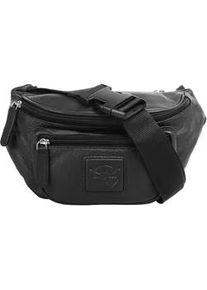 G&uuml;rteltasche Chiemsee, Gr. B/H/T: 20cm x 17cm x 3cm onesize, schwarz, Leder, unifarben, Taschen G&uuml;rteltasche, echt Leder