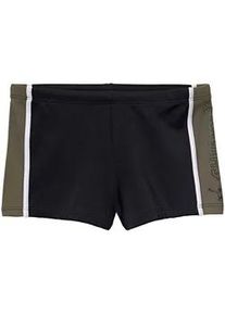 Boxer-Badehose Chiemsee, Herren, Gr. 5, N-Gr, schwarz, Polyamid, kontrastfarbene Details, Badehosen, mit Kontrasteins&auml;tzen