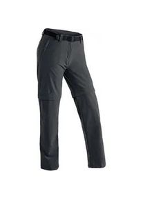 Outdoorhose Maier Sports "Nata 2", Damen, Gr. 23, Kurzgr&ouml;&szlig;en, schwarz, 90% Polyamid, 10% Elasthan, Hosen Outdoorhose, Damen Zip-Off Wanderhose, atmungsaktive Trekkinghose, Regular Fit