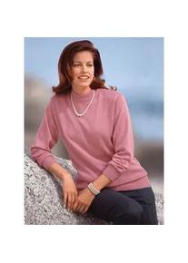 Classic Dog Stehkragenpullover CLASSIC "Pullover", Damen, Gr. 36, rot (rosenholz), 70% Polyacryl, 30% Schurwolle, unifarben, figurumspielend, Pullover Stehkragenpullover