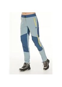 Stoffhose WHISTLER "Saldon", Damen, Gr. 38, EURO-Gr&ouml;&szlig;en, blau (hellblau, blau), 100% Polyester, unifarben, lang, Hosen Stoffhose, mit verst&auml;rkten Belastungszonen