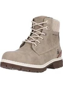 Stiefel WHISTLER "Lasti", Damen, Gr. 36, braun (braun, beige), Synthetik, Schuhe Stiefel, mit Schn&uuml;rung und Allwetterprofil