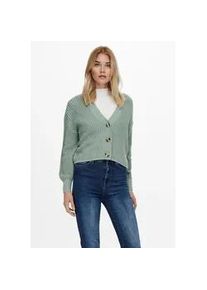 Strickjacke Only "ONLCAROL NICE L/S CARDIGAN KNT NOOS", Damen, Gr. S, gr&uuml;n (chinois gr&uuml;n), Strick, Obermaterial: 100% Polyacryl, unifarben, regular fit h&uuml;ftlang, V-Ausschnitt, Rippb&uuml;ndchen, Strickjacken Strickjacke, Kunstfaser, regular fit