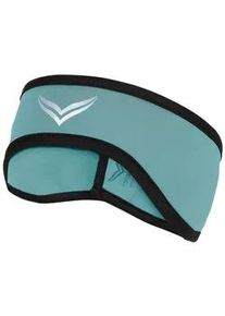 Stirnband TRIGEMA "TRIGEMA Softshell-Stirnband", Damen, Gr. 2, gr&uuml;n (seegras), Kunstfaser, M&uuml;tzen Stirnband