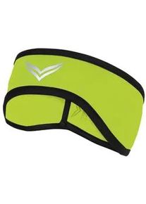 Stirnband TRIGEMA "TRIGEMA Softshell-Stirnband", Herren, Gr. 2, gelb (lemon), Kunstfaser, M&uuml;tzen Stirnband