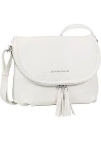 Umh&auml;ngetasche Tom Tailor "Lari Cross bag M", Damen, Gr. B/H/T: 26,5cm x 21cm x 5cm, wei&szlig;, Polyurethan (PU), clean, gepflegt, unifarben, Taschen Umh&auml;ngetasche, mit Schulterriemen
