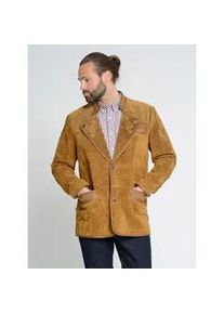 Lederjacke JCC "31022146", Herren, Gr. 58, braun (cognac), Obermaterial: 100% Schweinsleder; Innenfutter: 100% Polyester; &Auml;rmelfutter: 100% Polyester; Kn&ouml;pfe: 100% Polyester, Jacken