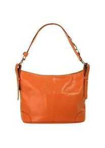 Umh&auml;ngetasche Samantha Look, Damen, Gr. B/H/T: 33cm x 25cm x 15cm onesize, orange, Leder, vintage, Taschen Umh&auml;ngetasche, echt Leder, Made in Italy