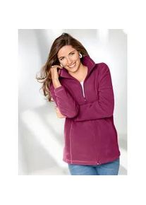 Fleecejacke Classic Basics, Damen, Gr. 54, pink (fuchsia), 100% Polyester, unifarben, figurumspielend, Jacken Fleecejacke