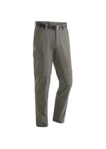 Funktionshose Maier Sports "Torid slim zip", Herren, Gr. 54, Normalgr&ouml;&szlig;en, braun (schlamm), 90% Polyamid, 10% Elasthan, Hosen Funktionshose, Herren Wanderhose, zipp-off Outdoor-Hose, 4 Taschen, Slim Fit