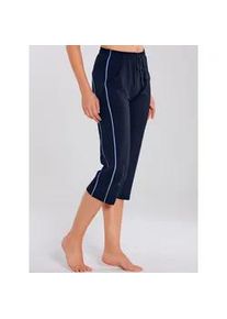 Sporthose Catamaran, Damen, Gr. 48/50, Normalgr&ouml;&szlig;en, blau (marine, hellblau), 92% Baumwolle, 8% Elasthan, gemustert, unifarben, 3/4-L&auml;nge, Hosen Sporthose