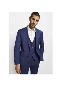 Baukastensakko Cinque "CICASTELLO", Herren, Gr. 52, blau, Obermaterial: 53% Polyester, 43% Schurwolle, 4% Elasthan, unifarben, schmal, Sakkos, Slim-Fit