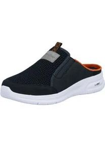 Clog Rieker, Herren, Gr. 40, blau, Nubuklederimitat, Textil, Schuhe Clog, Sommerschuh, Schlappen, Urlaub, in sportlicher Optik