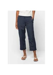 Outdoorhose Jack Wolfskin "KALAHARI 7/8 PANTS W", Damen, Gr. 40, Normalgr&ouml;&szlig;en, blau (night, blau), OBERSTOFF: 100% POLYAMID. Futter: 65% POLYESTER, 35% BAUMWOLLE, Hosen Outdoorhose