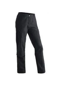 Funktionshose Maier Sports "Fulda", Damen, Gr. 48, Normalgr&ouml;&szlig;en, schwarz, 100% Polyamid, Hosen Funktionshose, Funktionshose, abzippbar auf Capri, perfekt f&uuml;rs Wandern
