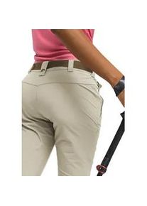 Caprihose Maier Sports "Inara slim 3/4", Damen, Gr. 46, Normalgr&ouml;&szlig;en, braun (hellbraun), 90% Polyamid, 10% Elasthan, Hosen Caprihose, Damen Wanderhose, atmungsaktive Outdoorhose, 3/4 Hose mit 3 Taschen