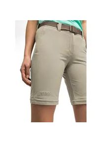 Funktionshose Maier Sports "Nata 2", Damen, Gr. 19, Kurzgr&ouml;&szlig;en, braun (hellbraun), 90% Polyamid, 10% Elasthan, Hosen Funktionshose, Damen Wanderhose, zipp-off Outdoor-Hose, 3 Taschen, Regular Fit