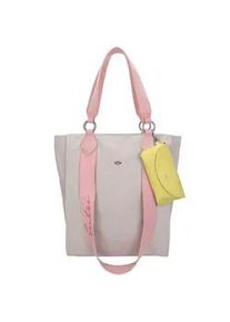 Henkeltasche Fritzi aus Preussen "Izzy02", Damen, Gr. B/H/T: 11cm x 39cm x 32cm, beige, Baumwolle, mehrfarbig, Taschen, mit abnehmbarem Brillenetui