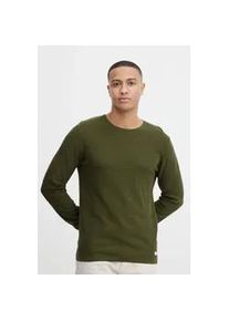 Strickpullover Blend "BHPullover", Herren, Gr. XXL, cypress, Feinstrick, 100% Baumwolle, unifarben, regular fit normal, Rundhals, eng, Pullover Strickpullover, Stilvoller Feinstrick-Pullover mit Rundhalsausschnitt